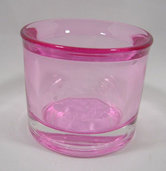 Glas-Teelicht &quot;Only me&quot; rosa, D 6,5 cm, H 5,5 cm