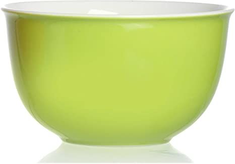 Farbenfroh Porzellan-Müslischale außen apfelgrün, innen weiß