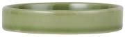 Keramik-Kerzenteller grün, D 8 cm, H 1,5 cm für Kerzen bis D 6 cm