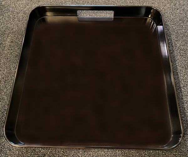Melamin-Tablett quadr. schwarz, 33 x 33 x 4,2 cm
