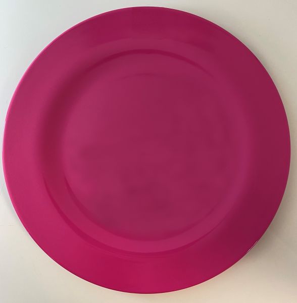 Melamin-Teller pink, D 24 cm, H 1,5 cm
