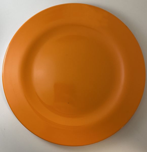 Melamin-Teller orange, D 24 cm, H 1,5 cm