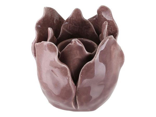 Keramik-Kerzenhalter Roseflower