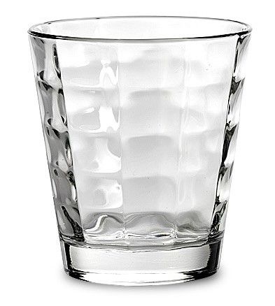 Karree niedriges Trinkglas klar, D 8,5 cm, H 10 cm