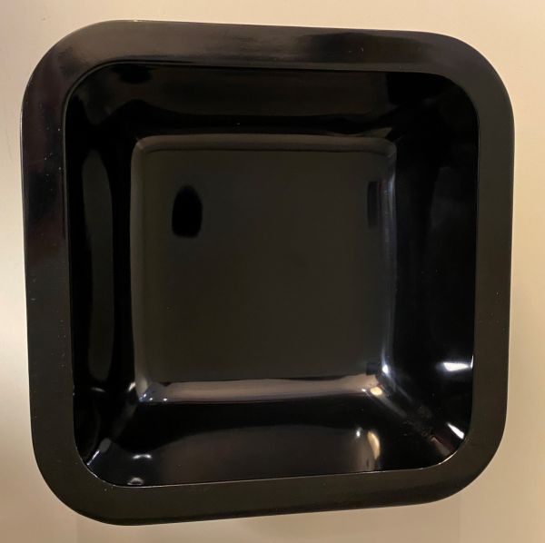 Melamin-Schale schwarz, 15 x 15 x 5,5 cm