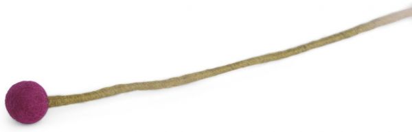 Wollfilz-Kugelblume fuchsia D 2 cm. H 32 cm