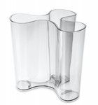 Vase OCEAN Kunststoff transparent klar, B 11,4 cm, T 10,3 cm, H 10,9 cm