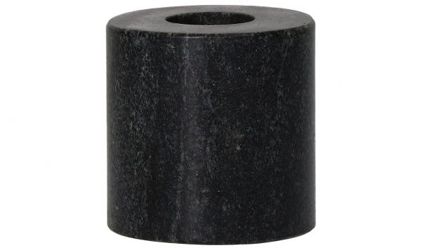 Kerzenhalter Marmor grau-schwarz für Stabkerze, D 5 cm, H 5 cm