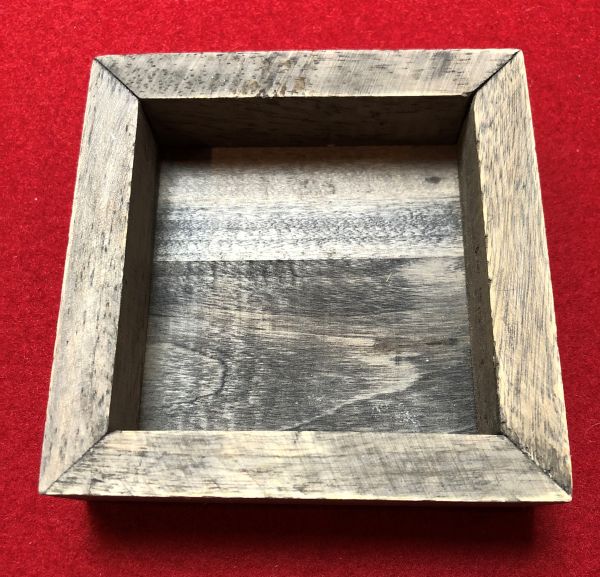 Holz-Kerzen-Tablett 11,5 x 11,3 x 3 cm