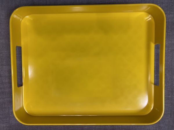 Melamin-Tablett gelb, B 32,5 cm, T 25,5 cm, H 4,3 cm