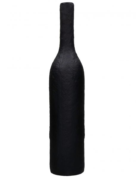 Vase &quot;Black huge bottle&quot;, Aluminium wasserdicht, D 13 cm, H 60 cm