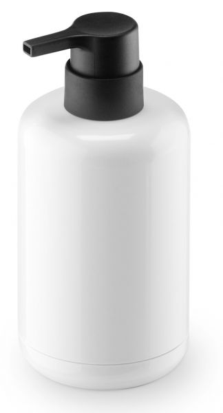 LUNAR Seifenspender Kunststoff weiß-glänzend, schwarz-matt